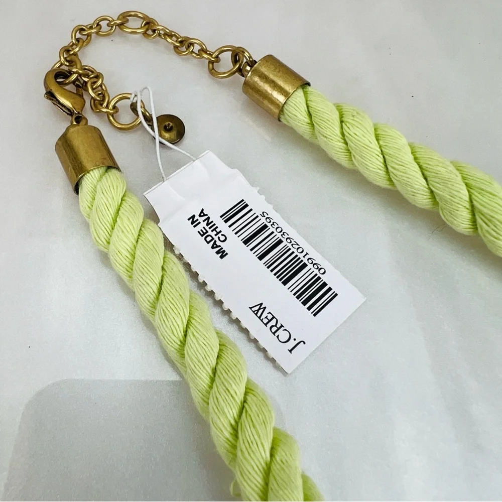 NWT green and brass tones, J.Crew costume necklace